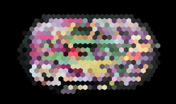 Pixel-mosaic sample tag preview for Rayquaza
